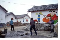 重建中的綿竹年畫村