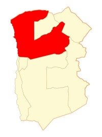 艾爾塔馬魯加爾省行政區域圖（紅色部分為瓦拉）