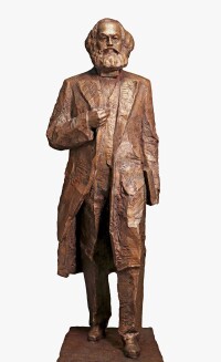 20171125拍攝吳館長創作2.5米高青銅效果中稿《馬克思》雕塑作品