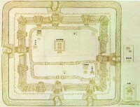 明清時期的崇明縣城平面圖