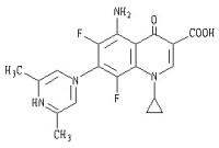 司帕沙星結構式