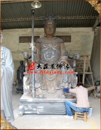 3米龍母娘娘像銅雕鑄造