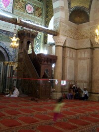 阿克薩清真寺禮拜大殿內的敏拜爾