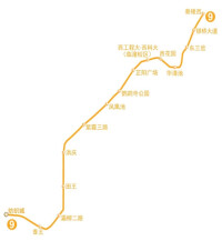 西安地鐵9號線線路走向