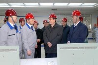 （圖）國家主席胡錦濤到大唐長春第二熱電公司考察