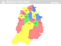 鄠邑區行政區劃圖