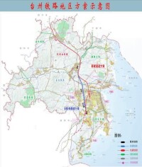 台州地區線路走向設計圖