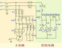 電動機自耦降壓起動（自動控制）電路原理圖