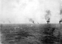 1894年9月17日午後12時57分的黃海海戰戰場