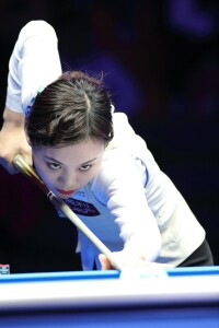 劉莎莎[九球女子選手]比賽中