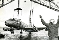 1968年日本航空失事客機打撈現場