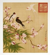 余稚花鳥圖冊—共12開