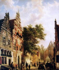 十九世紀的歐洲街景