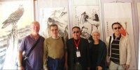 國內外來賓參觀書畫藝術展覽
