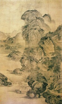 劉海粟 作品 《溪山幽居圖軸》