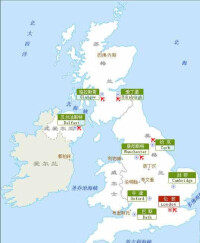 英國海外領土分布圖