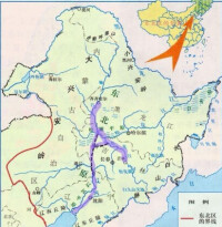 松花江與遼河天然河道改為運河后的斷面圖