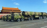 國慶閱兵式上的東風31A洲際導彈