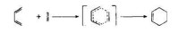 反應過程（以1，3-丁二烯與乙烯間的反應為例）