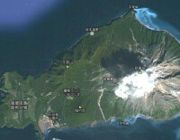 2000年的硫磺島空照衛星圖