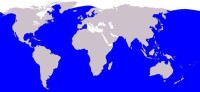 長鬚鯨全球分布圖