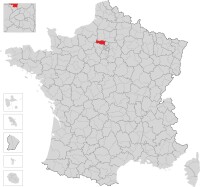 蓬圖瓦茲地區在法國的位置