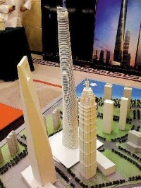 “上海中心”龍型建築方案