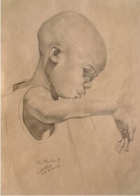 非洲素描03-卡里巴湖男童