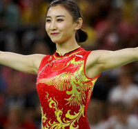  中國女子蹦床運動員何雯娜