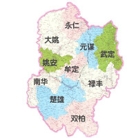 楚雄州地圖
