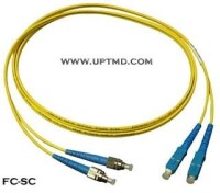 （圖）FC轉SC，FC一端插光纖布線架，SC一端就是catalyst交換機或其他設備上面的GBIC所插線纜