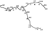 滇藏鐵路線路圖