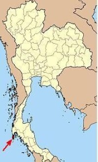 普吉府(島)在泰國的位置