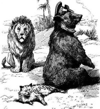 英國獅子和俄國巨熊下可憐的波斯貓