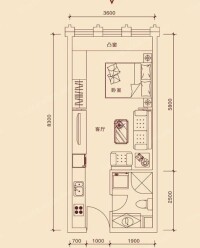 東方銀座·中心城戶型圖