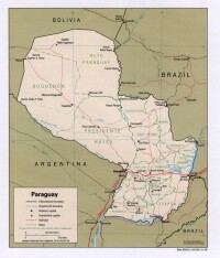 巴拉圭地圖