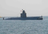 參加中國海軍建軍60周年海上閱兵的035型潛艇