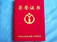 獲獎證書