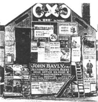 1908年英國肯特郡房屋上的招貼廣告