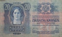 奧匈帝國發行的20克朗紙幣