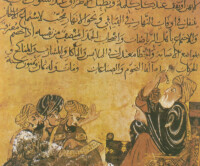 阿拉伯人描繪的亞里士多德上課圖