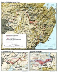 《滿洲里界約》簽訂后中俄邊界示意圖