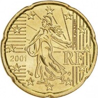 法國 歐元 10分 硬幣