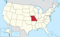 密蘇里州在美國的位置