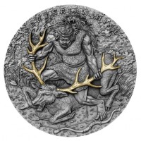 赫拉克勒斯十二功績第三枚銀幣欣賞:生擒刻律涅亞山上的牝鹿