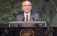 戈爾巴喬夫在聯合國演講