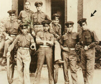 皮諾切特在軍校學習期間與同學的合影