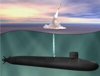 哥倫比亞級戰略核潛艇發射想象圖