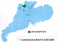 南嶺自然保護區區點陣圖