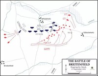 古斯塔夫從兩條戰線上抽調了三個步兵團保護左翼